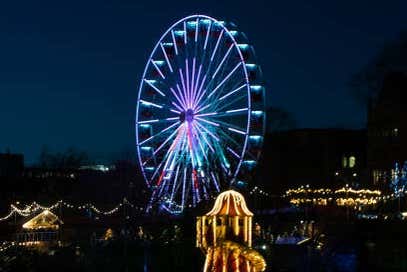 Christmas feris wheel in Edinburgh