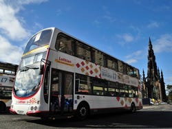 Lothian bus on Princes Street