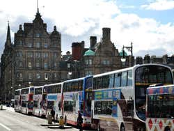 Buses on North Bridge