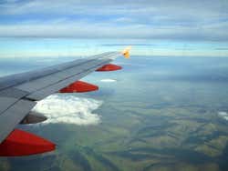 View of Scotland from the plane